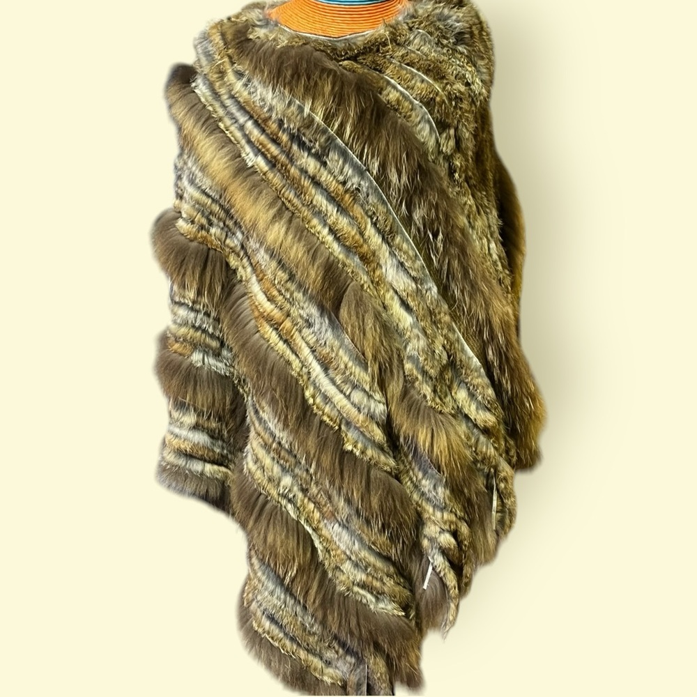 Rabbit & Raccoon Poncho - XL (But Could Be OSFA Depending On How You Want Fit)